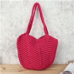 Сумка шоппер 30x26 / DW-05 /уп 50/малиновая