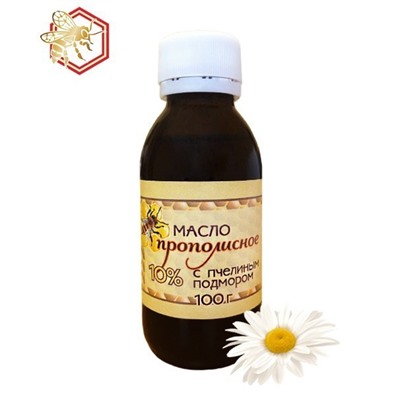 Масло прополисное с пчелиным подмором 100 мл