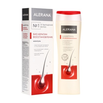 Шампунь для волос Alerana био кератин, восстанавливающий, 250 мл