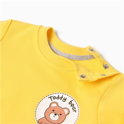 Комплект детский (джемпер, брюки), цвет желтый, рост 98 см