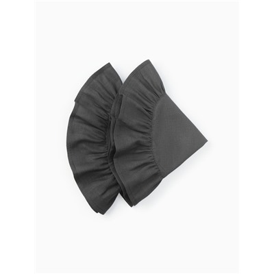 Набор салфеток «Этель», 36×36 см - 2 шт., серый, лён 48%, хлопок 52%, 206 г/м²