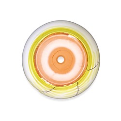 Горшок для цветов «Тропики », 5 л, d=22 см, h=19.5 см, с поддоном, керамика, белый