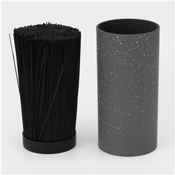 Подставка для ножей с наполнителем Доляна «Серый гранит», 11×11×22 см, цвет серый