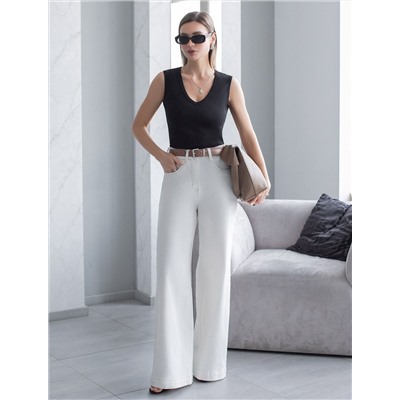 Топ из премиального хлопка с эластаном