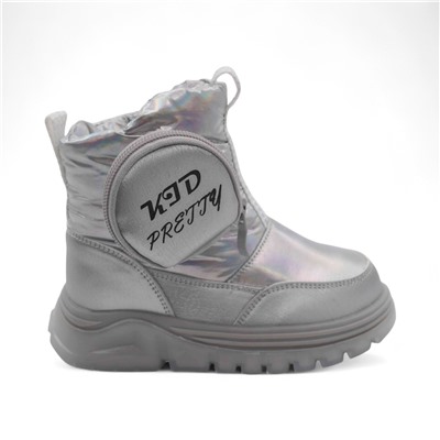 Дутики зимние В6063-28 серебро