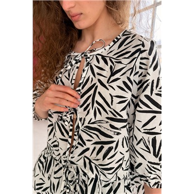 Костюм женский  SET070/06/Белый, черный