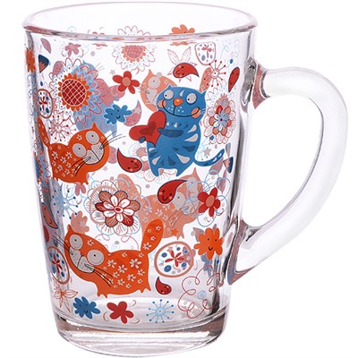 334-Д-7 "Котики" Кружка 300мл.9(х12)