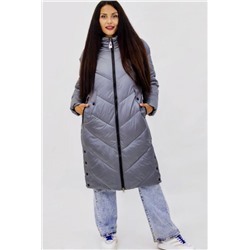 Удлиненная куртка Зима арт.6511 (Серый)