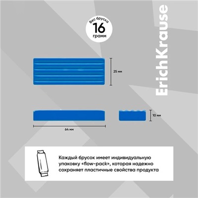 Пластилин ErichKrause «Классический», 24 цвета, 384 г, в картонной упаковке