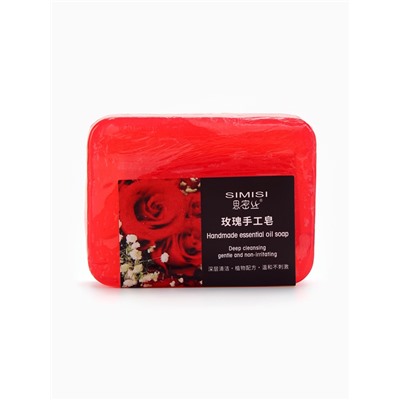 Мыло ручной работы с эфирным маслом розы, 85 г