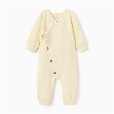 Комбинезон детский MINAKU: Basic Line BABY, рост 62-68 см, молочный