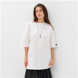 Футболка женская с декоративным швом MIST Base, размер 48-50, цвет молочный