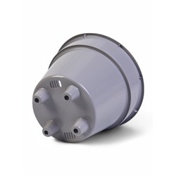 Кашпо для цветов «Клевер», 4.5 л, d=20 см, h=18 см, пластик, цвет серый шёлк