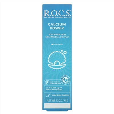 R.O.C.S., зубная паста с кальцием, 94 г (3,3 унции)