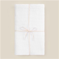 Полотенце вафельное SL HOME: Basic «Блан де Блан» 90×150 см, хлопок 100%, белое