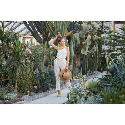 Комбинезон женский MINAKU: Enjoy, цвет молочный, размер 48