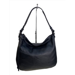 Женская сумка из натуральной кожи, цвет черный