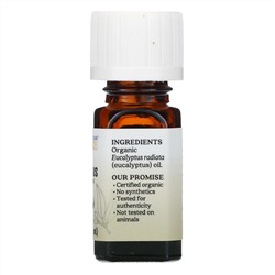 Aura Cacia, чистое эфирное масло, органический эвкалипт, 7,4 мл (0,25 жидк. унции)