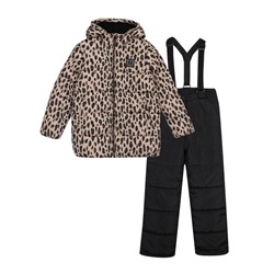 Комплект текстильный с полиуретановым покрытием для девочек: куртка, полукомбинезон