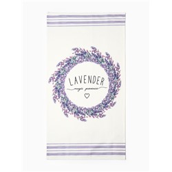 Полотенце «Этель» Lavender, белое, фиолетовое, 40×73 см