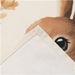 Полотенце кухонное «Этель. Зайчик с корзинкой», 40×70 см, 100% хлопок, 190 г/м²