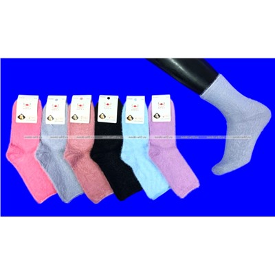 3 ПАРЫ - Термоноски ангора шерсть из меха куницы арт. 3400