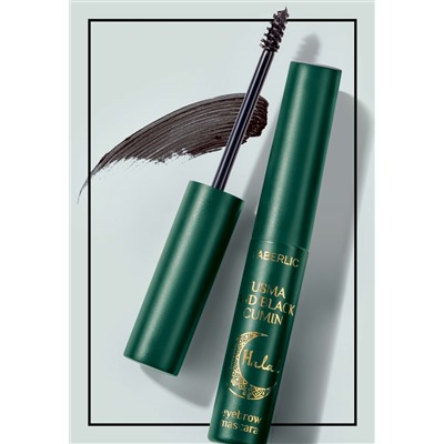 Тушь для бровей с усьмой и маслом черного тмина Halal, тон пепельно-коричневый