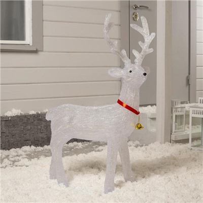 Светодиодная фигура «Олень» 66×32×100 см, акрил, 150 LED, 4.5V, свечение мульти (RGB)