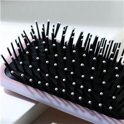 Массажная расчёска прямоугольная «Расческа красотки», 23.4×7.6 см, Beauty Fox