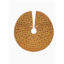 Коврик под ёлку «Сияние звёзд» d=86 см, золотистый