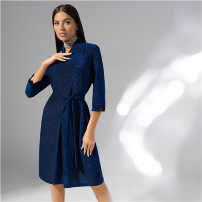 Платье свободного силуэта, Модная реализация (с поясом)