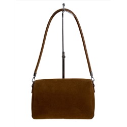 Женская сумка из искусственной замши, цвет коричневый