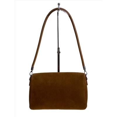 Женская сумка из искусственной замши, цвет коричневый