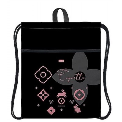 Сумка для сменной обуви 36х47 см "Кокетка" с карманом на молнии и петлей для подвеса (093911) 21024 Хатбер