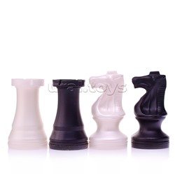 Шахматы обиходные пластиковые+ шашки+ нарды, дерево 415х215мм