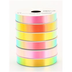 Лента упаковочная для декора и подарков, неон, 1.2 см × 5 м