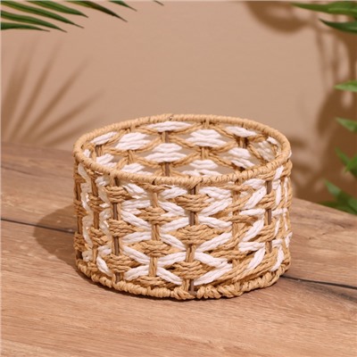 Набор плетёных корзин, 3 шт., 23×19×15 см