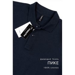 Мужской базовый лонгслив-поло Happyfox