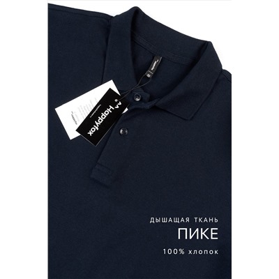 Мужской базовый лонгслив-поло Happyfox