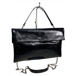 Женская сумка из натуральной кожи, цвет  черный