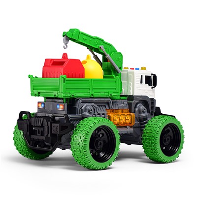 Машина "Мусорный гигант" 1:16 (свет, звук) в коробке (цвет зеленый)