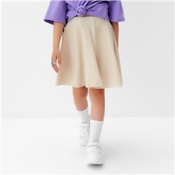 Юбка для девочки KAFTAN: Dream big, размер 36 (134 - 140 см), бежевая