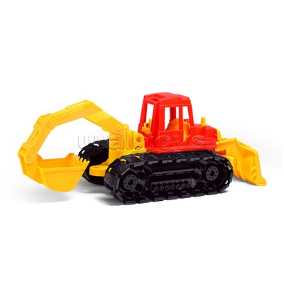 Трактор "Байкал" с грейдером и ковшом