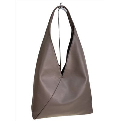 Женская сумка из искусственной кожи, цвет бежево-серый