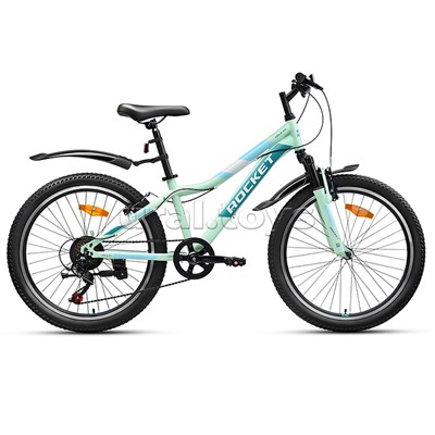 Велосипед 24" Rocket Vela 24 , цвет мятный, размер 13"