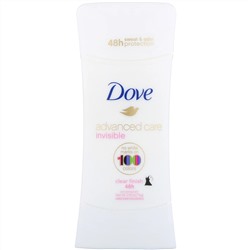 Dove, Дезодорант-антиперспирант Advanced Care, невидимый, «Прозрачное покрытие», 74 г
