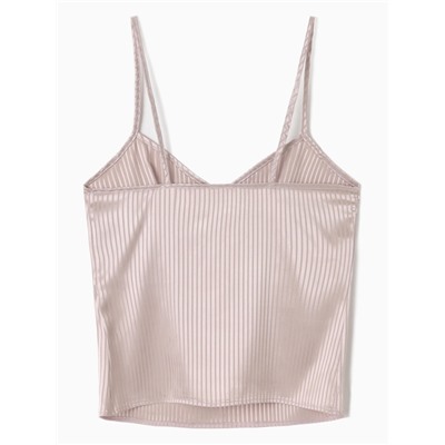 Топ домашний на бретелях женский MINAKU: Home collection, бежевый, размер 42