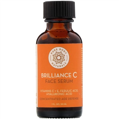 Pure Body Naturals, Brilliance C, сыворотка для лица, 30 мл (1 жидк. унция)