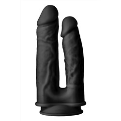 Черный анально-вагинальный фаллоимитатор Double Penetrator - 19,5 см.