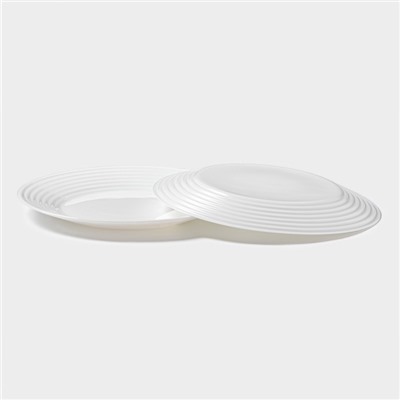 Сервиз столовый Luminarc HARENA, 18 предметов, d=25/23.5/19 см, стеклокерамика, белый
